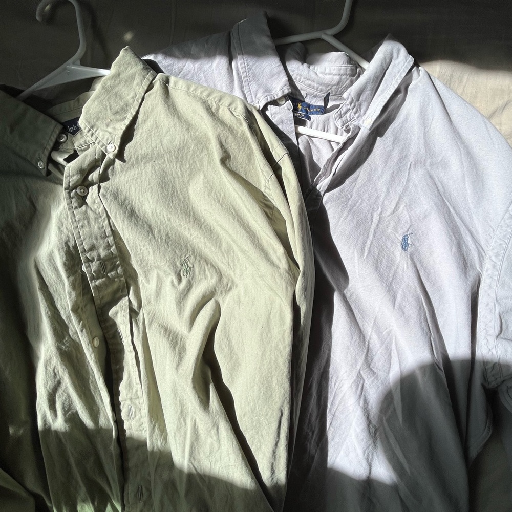 2 long sleeve Ralph Lauren Men’s Button Up